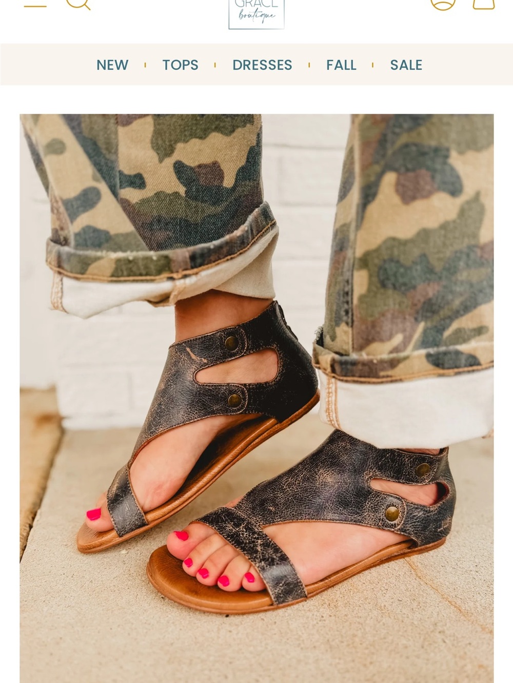 Bed Stu Soto leather cut out strappy ankle sandal